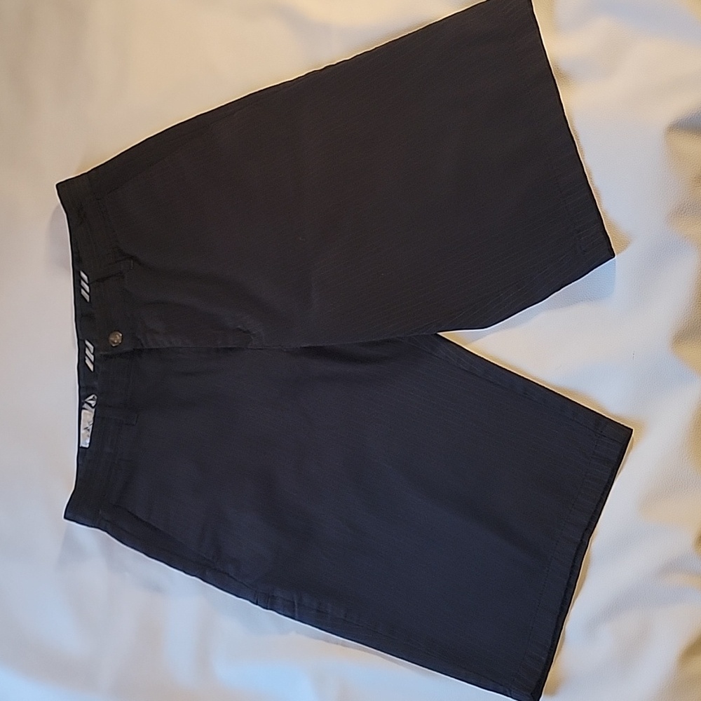 VOLCOM STONE Mens Black Striped Casual Size 31 Shorts